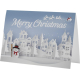 Carte de vœux personnalisée Herald avec visuel Merry Christmas