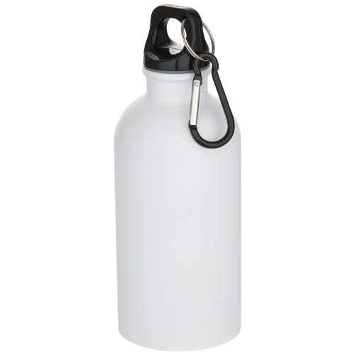 Bouteille personnalisée 400 ml en inox recyclé Oregon Blanc