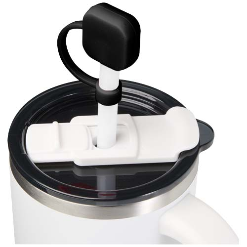 Capuchon à personnaliser en silicone pour paille Sip Noir