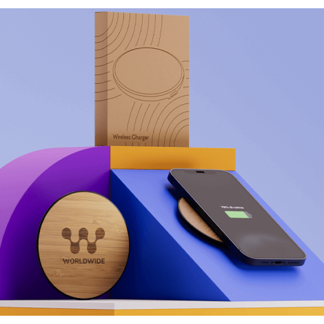 Chargeur sans fil publicitaire 15W Halo