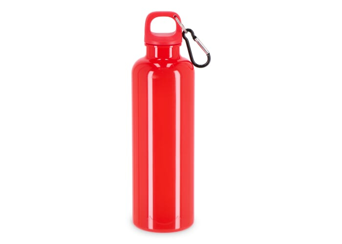 Gourde promotionnelle 750 ml avec mousqueton Nina Rouge