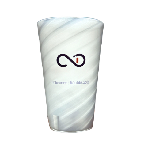 Gobelet publicitaire à personnaliser 30 cl – Motif à facette