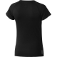 Vue arrière du t-shirt noir avec détails réfléchissants intégrés dans la base
