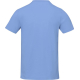 Vue arrière du t-shirt bleu clair homme avec zone de marquage visible au dos