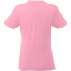 Vue arrière du t-shirt Heros femme rose clair avec encolure ronde