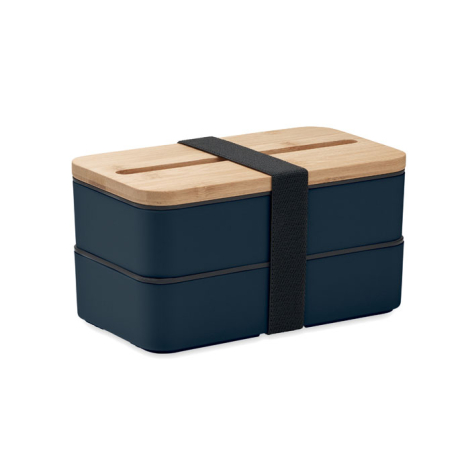 Lunchbox publicitaire PP recyclé à deux niveaux WINT