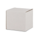 Coffret carton blanc à personnaliser, posé seul, angle de vue légèrement surélevé