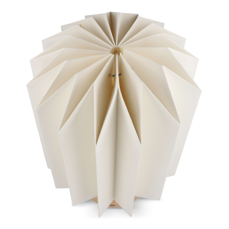 Lampe personnalisée vue du dessus, structure origami en forme d’étoile