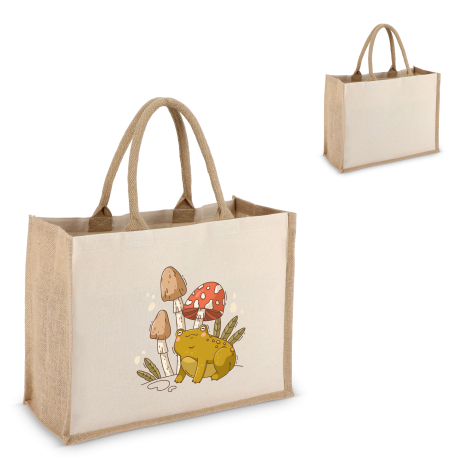 Sac cabas à personnaliser en jute et coton 320g