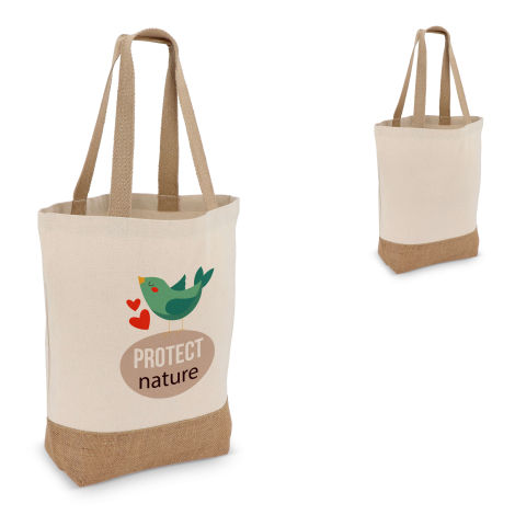 Sac promotionnel en toile 320g et jute 41cm