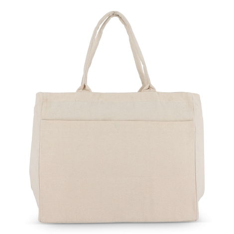 Sac à personnaliser vu de dos, posé debout, sans marquage visible
