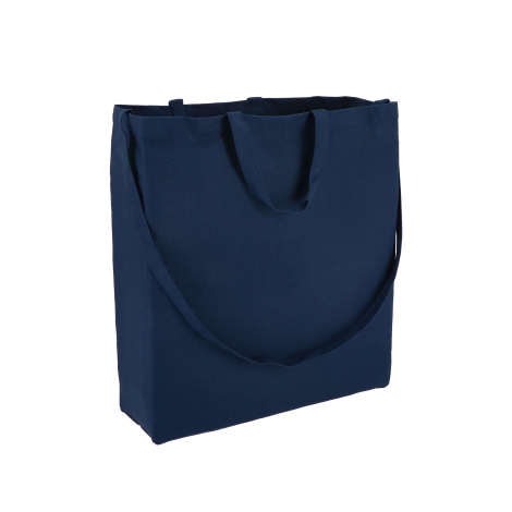 Sac en coton bleu marine, présenté de face, sans marquage visible
