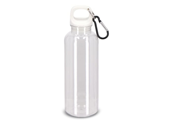 Bouteille publicitaire R-PET 500 ml à mousqueton Noa Transparent