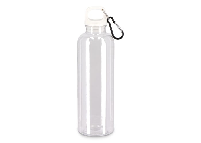 Bouteille promotionnelle 750ml avec mousqueton Noa R-PET Transparent