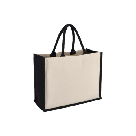 Sac publicitaire jute et coton coloré