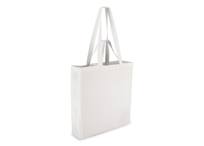 Sac publicitaire coton anses longues et courtes 140g Blanc