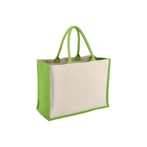 Sac publicitaire jute et coton coloré