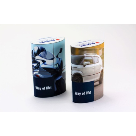 Support publicitaire personnalisable Magic Ellipse ovale