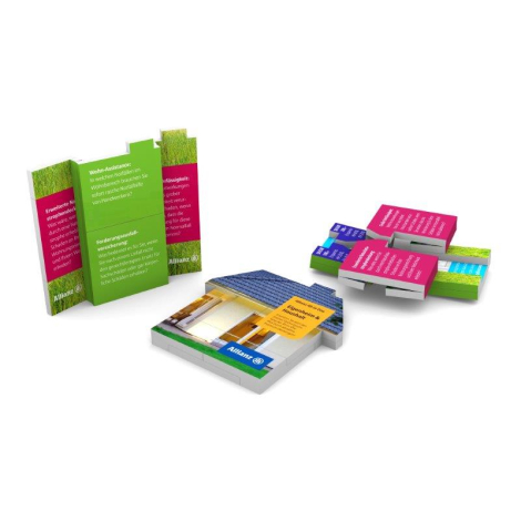 Support publicitaire personnalisable Magic House XL dépliant