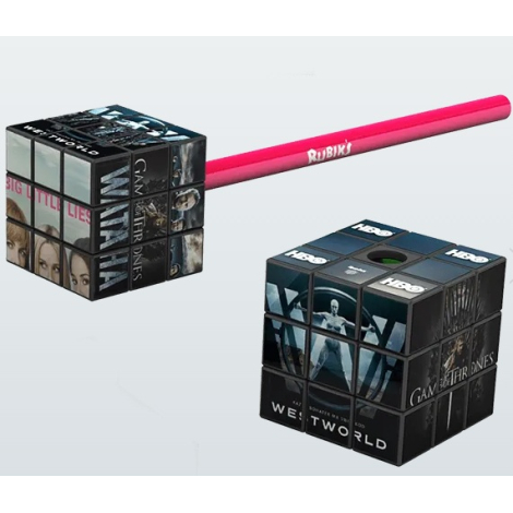 Taille-crayon publicitaire Rubik’s® personnalisable 3x3