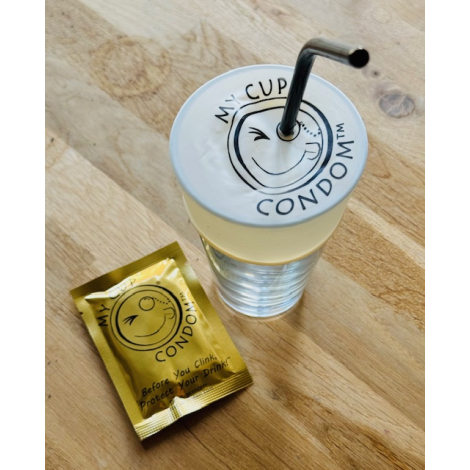 Capote de verre publicitaire My Cup Condom™