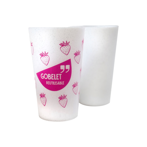 Gobelet publicitaire 30 cl personnalisable finition paillette