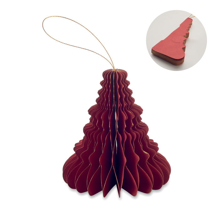 Suspension pour sapin de Noël personnalisable Harmotree Rouge