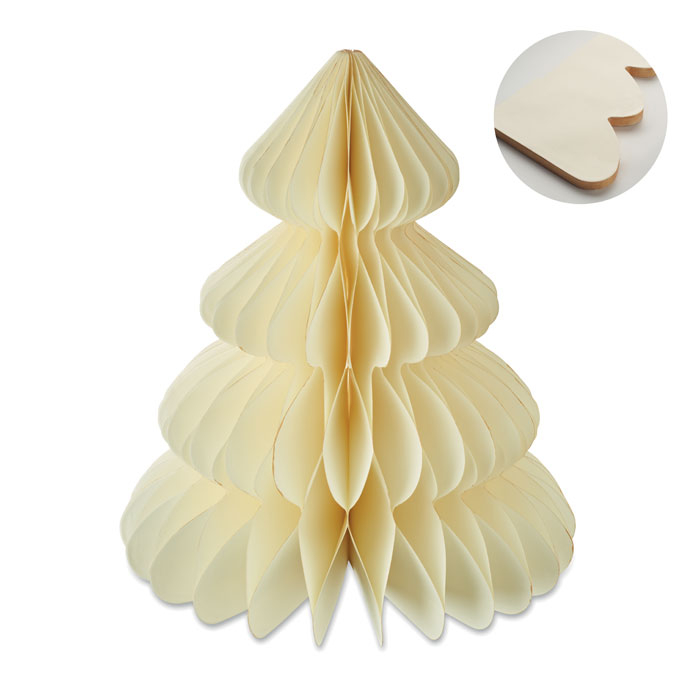 Décoration de Noël en papier à personnaliser Harmobig Beige