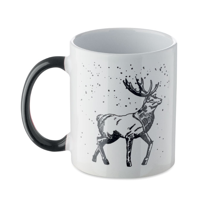 Mug de Noël personnalisé céramique 300 ml Festimug Noir