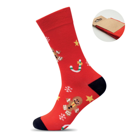 Paire de chaussettes de Noël personnalisée L Soc Large