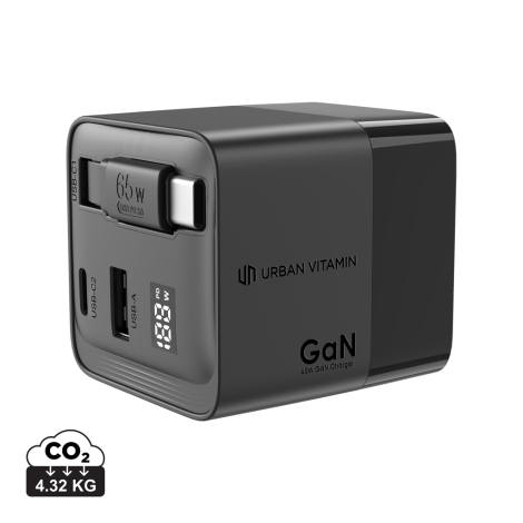 Chargeur personnalisé 65W GaN avec câble Mendocino
