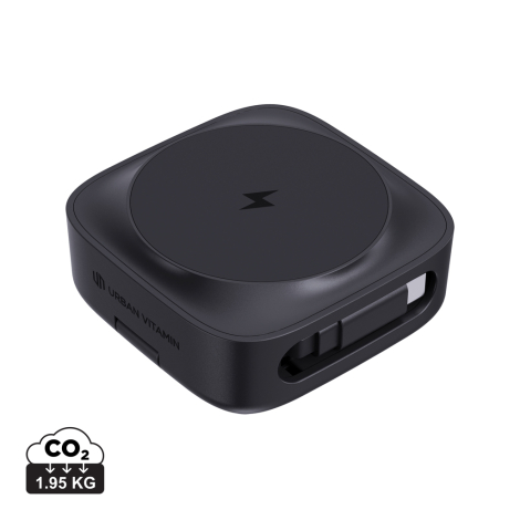 Chargeur 2-en-1 publicitaire magnétique 15W Goleta