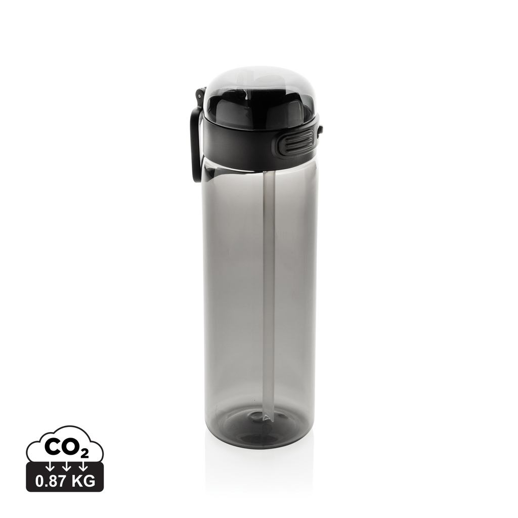 Bouteille promotionnelle sport 800ml rPET RCS SipnLock Noir