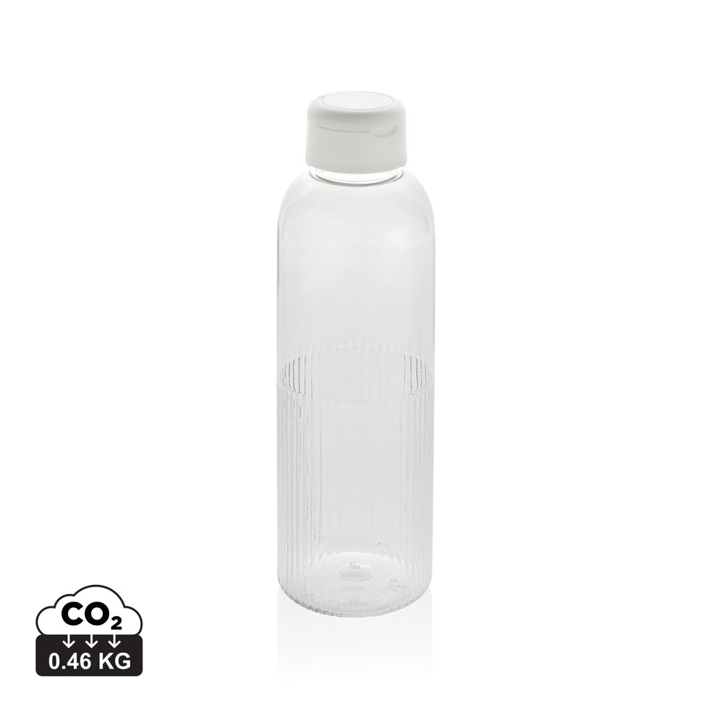 Bouteille personnalisée 750ml rPET RCS avec poignée Ripple Blanc