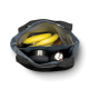 Intérieur du sac avec bananes et boîtes visibles, sans marquage.