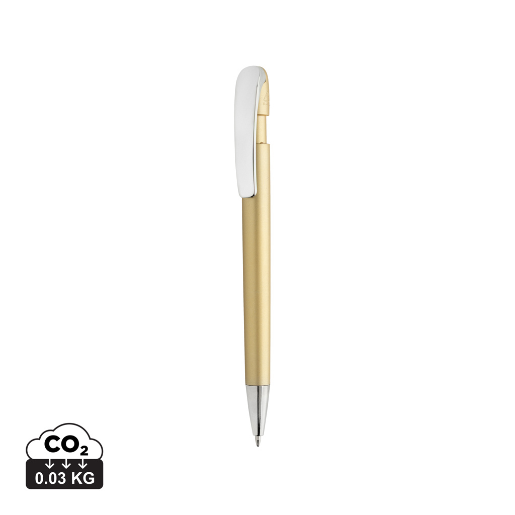 Stylo personnalisé à clip métal recyclé GRS Glid Doré