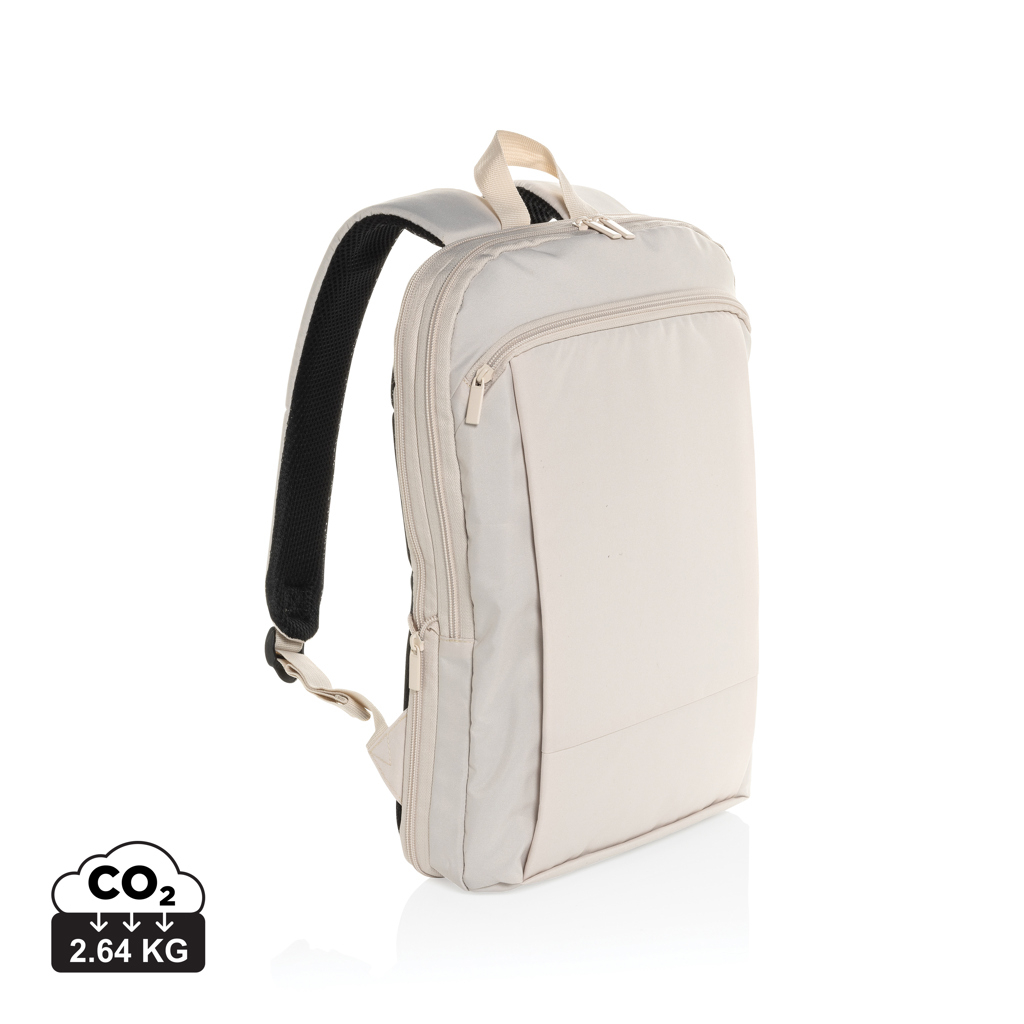 Sac à dos ordinateur 15,6" personnalisable rPET Flexpack Beige