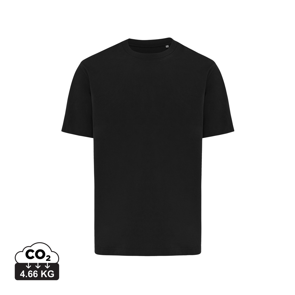 T-shirt publicitaire unisexe 220g recyclé IQONIQ Nikko Noir