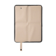 Coussin de pique-nique déplié en quatre panneaux intérieurs beige, sans marquage visible.