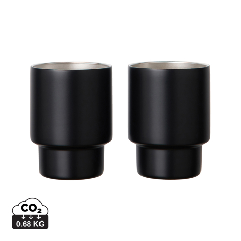 Set de 2 tasses publicitaires acier RCS Nagano VINGA