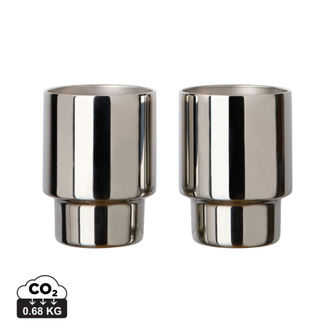 Set de 2 tasses publicitaires acier RCS Nagano VINGA