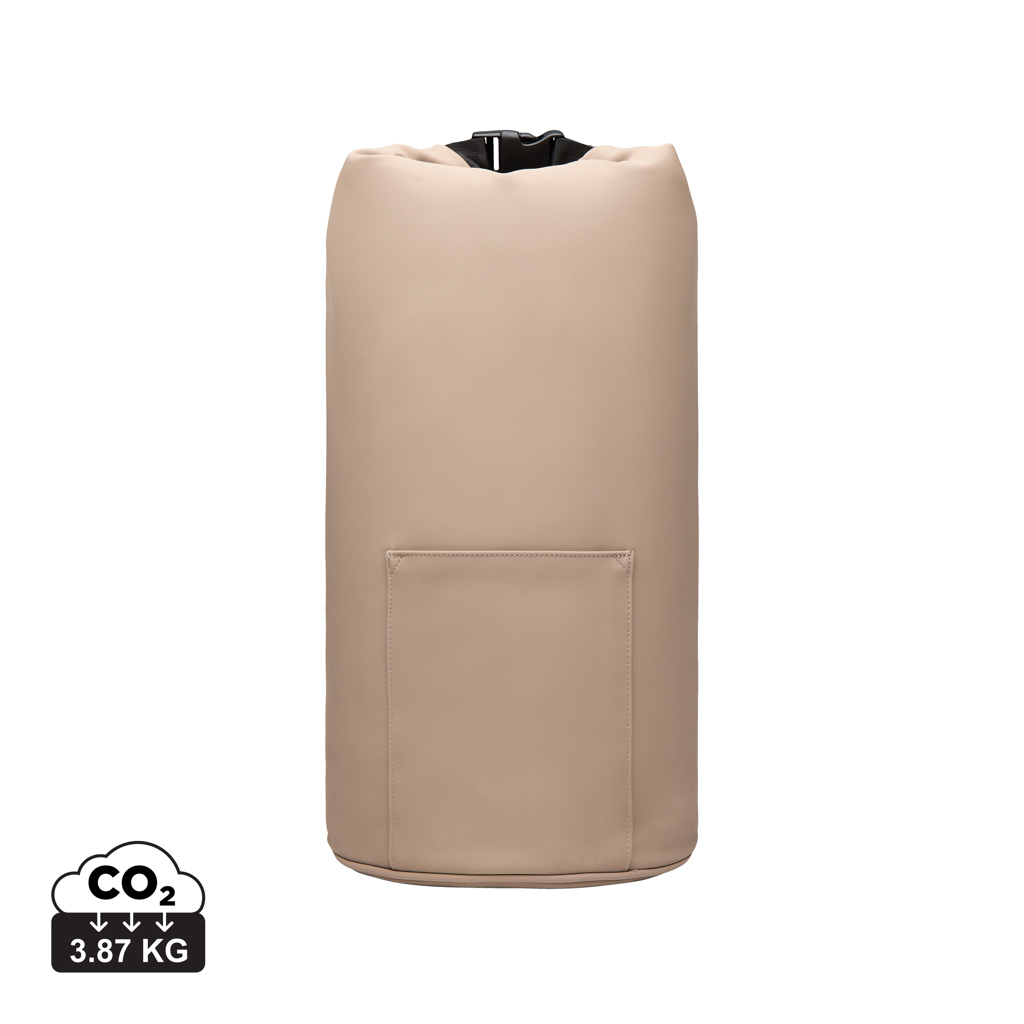 Sac isotherme personnalisé Roll-top RCS Baltimore VINGA Greige