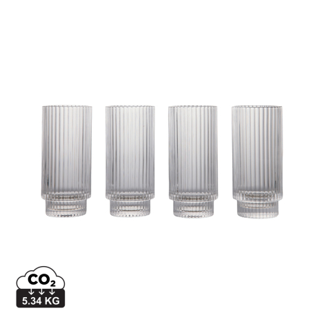 Set 4 verres highball personnalisables 360ml York VINGA