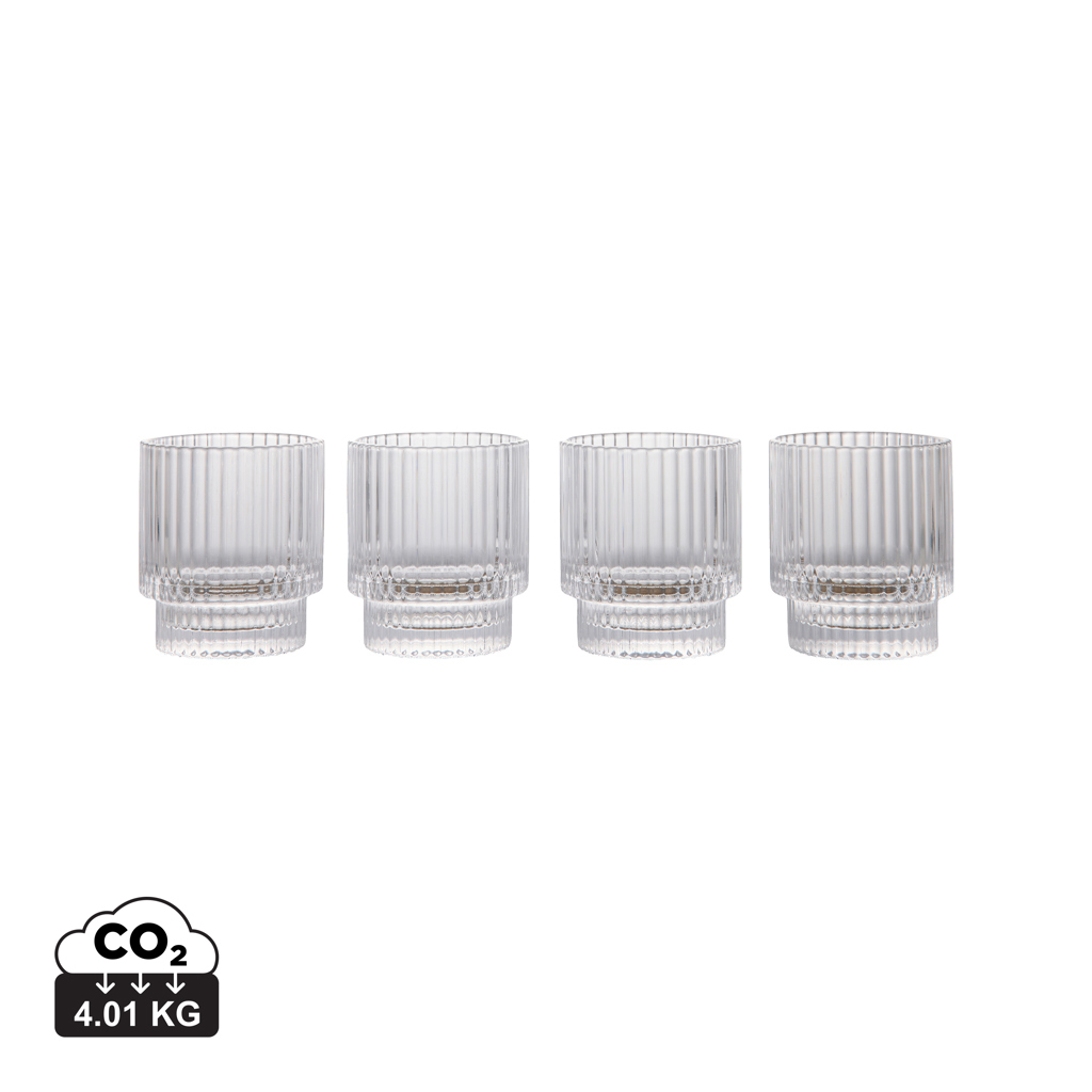 Set 4 verres 250ml York VINGA à personnaliser Transparent
