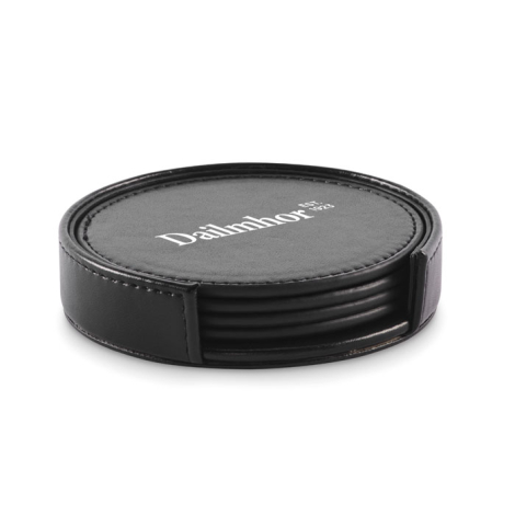 Lot de 4 sous-verres en PU à personnaliser Posa Set