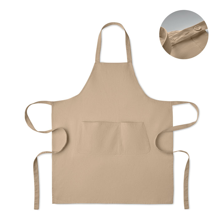 Tablier publicitaire coton bio 240g Gamma corde