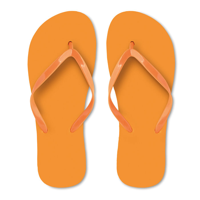 Tongs de plage personnalisables PE taille L Orange