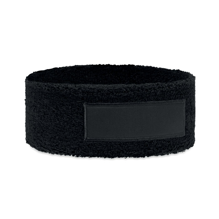 Bandeau en polycoton personnalisable Atama Noir