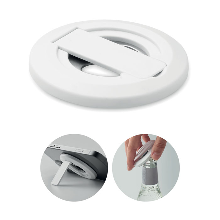 Support téléphone promotionnel décapsuleur Dosenuno Blanc