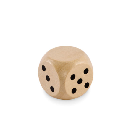 Dé en bois Schima 3 cm personnalisé dia Schima